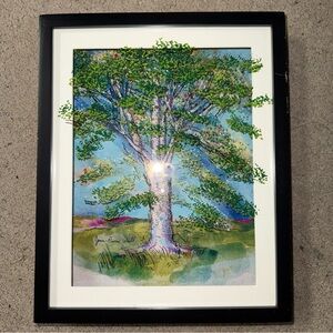 Jean-Pierre 3D Painting On Glass "Tree Of Life"